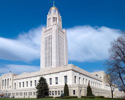 State Capital Building in Lincoln, Nebraska