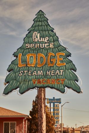 The 1949-vintage Blue Spruce Lodge