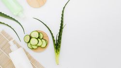 Aloe vera cucumber with beauty cream