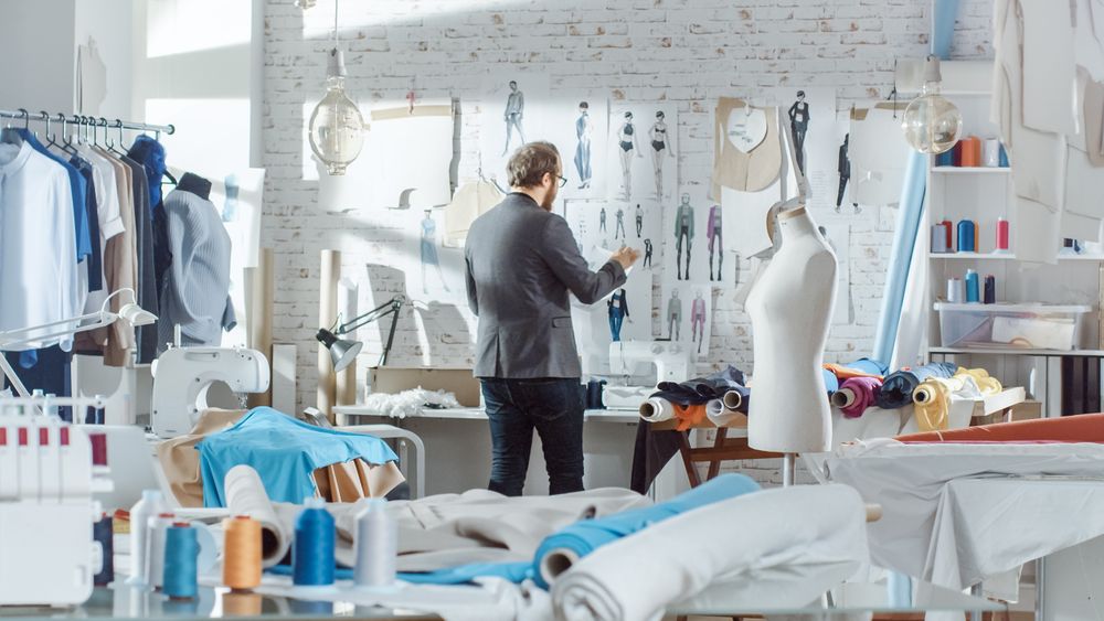 Male fashion, designer,  Pins Clothing Sketches to the Wall.