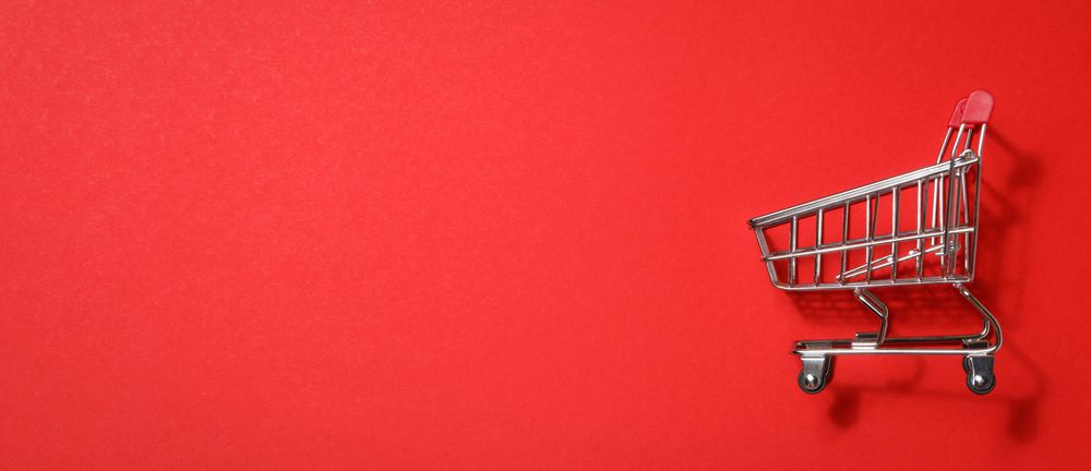 Concept of shopping, space for text