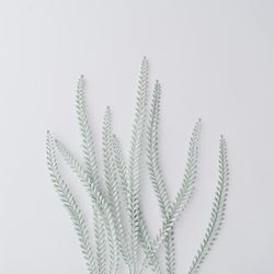 Snowy branches on light background