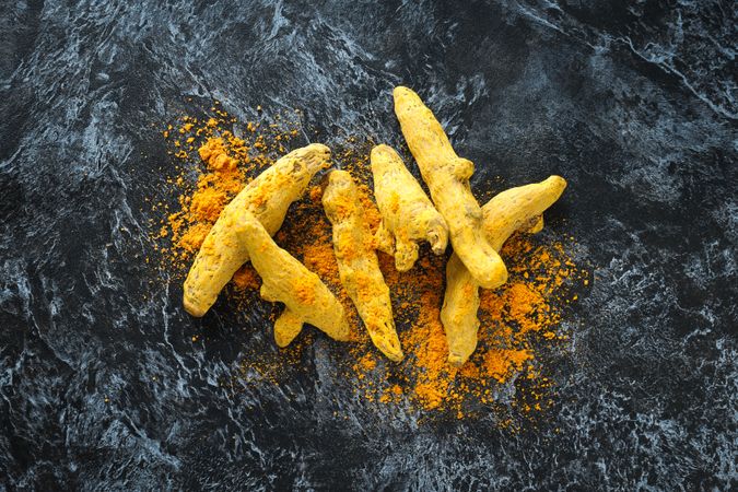 Fragrant seasoning - turmeric, one of the main ingredients in Indian curry