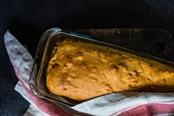 Healthy food concept with freshly baked gluten free bread fresh from the oven