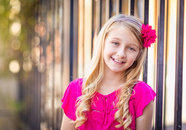 Cute Young Girl Outdoor Portrait