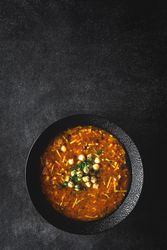 Traditional Harira soup for Ramadan