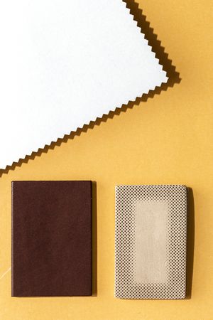 Natural leather labels for price or advertising
