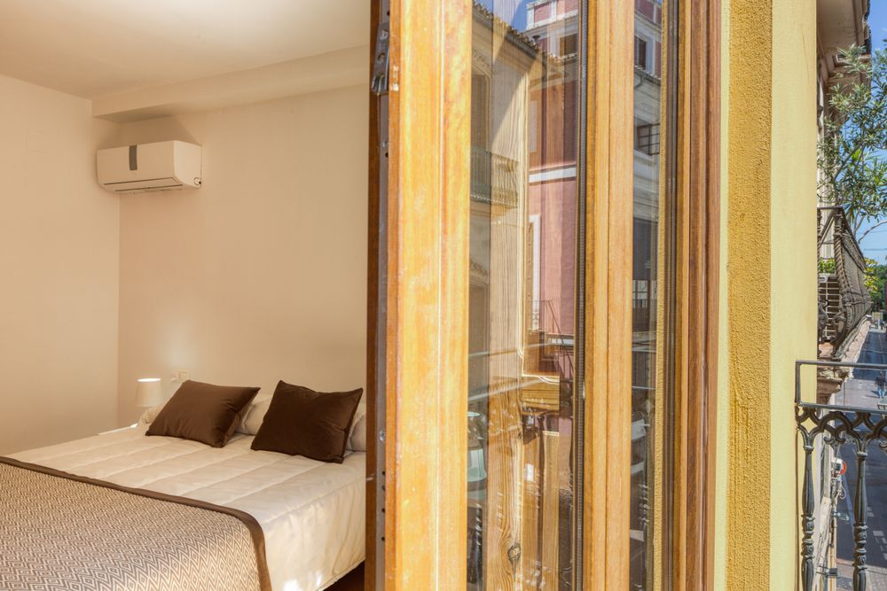 Interior of bedroom in modern design