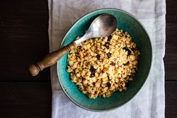 Breakfast bowl of oatmeal