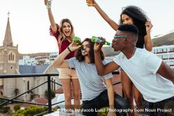 Rooftop party drinking challenge 41lRL8