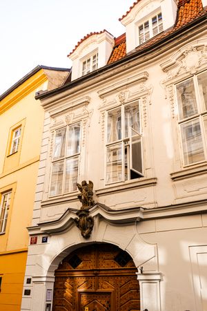 Decooration of the building in Old Prague