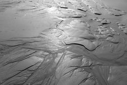 Close up of sand on beach