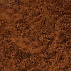 Brown soil top view