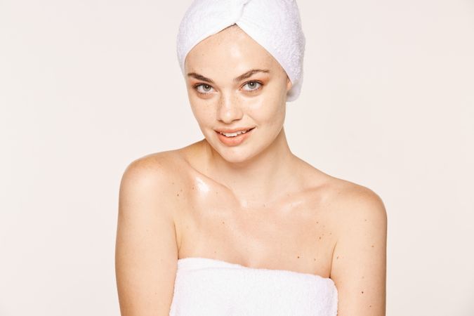 female with radiant body after cosmetic procedure