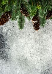 Christmas frame on stone background