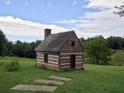 Log cabin at Locust Grove, Louisville, Kentucky