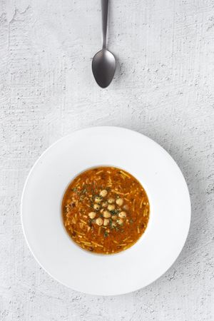 Traditional Harira soup for Ramadan