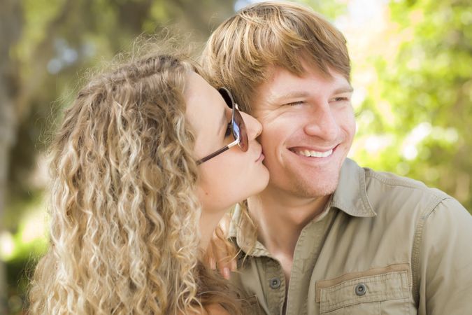 Loving Couple Portrait in the Park