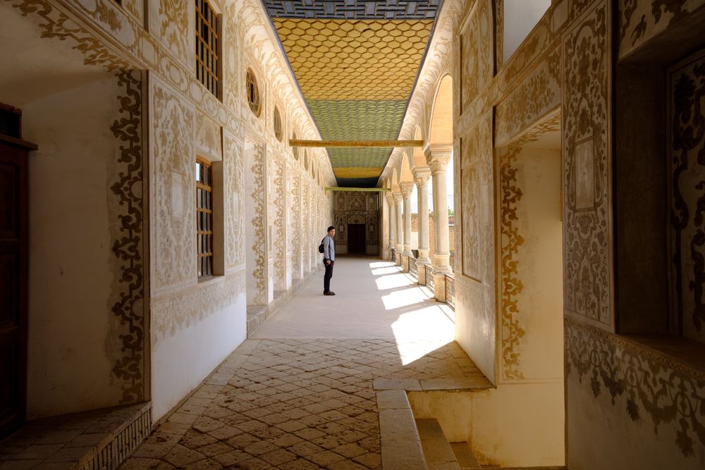Man standing in hallway