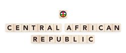 Wooden blocks bearing the name and flag of Central African Republic. Central African Culture, national identity, travel, and geography in a copy space design.