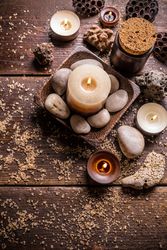 Tranquil spa relaxation setting