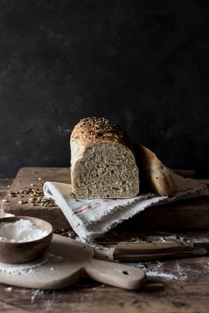 Fresh loaf of bread