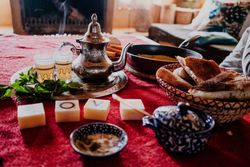 Arab tea ceremony composition