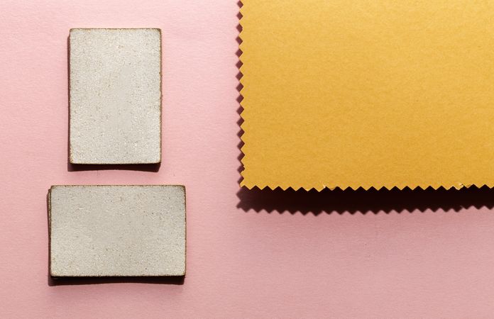 Natural leather labels for price or advertising