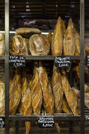 Traditional crusty French bread