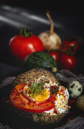 Homemade vegetable sandwich