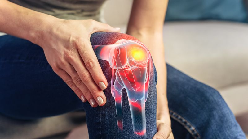 VFX Joint and Knee Pain Augmented Reality Render.