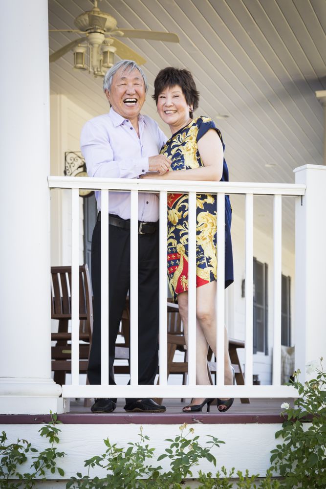 Chinese Couple Enjoying Their House