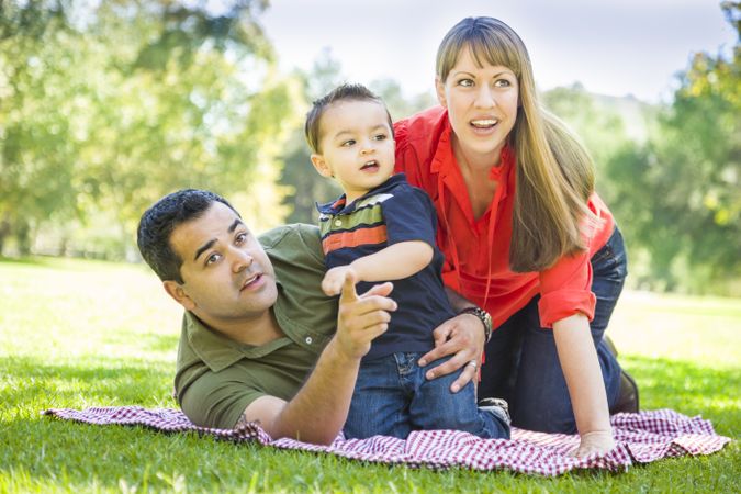 Family Enjoy a Day at The Park
