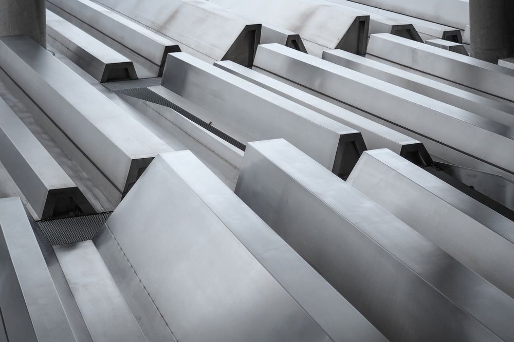 Pile of metal bars