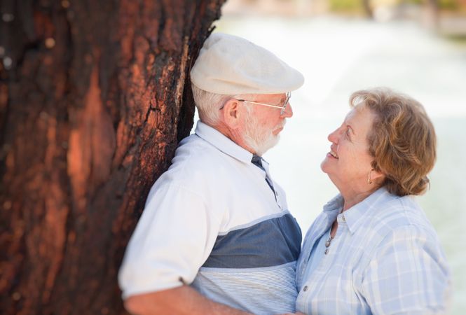 Happy Couple in The Park