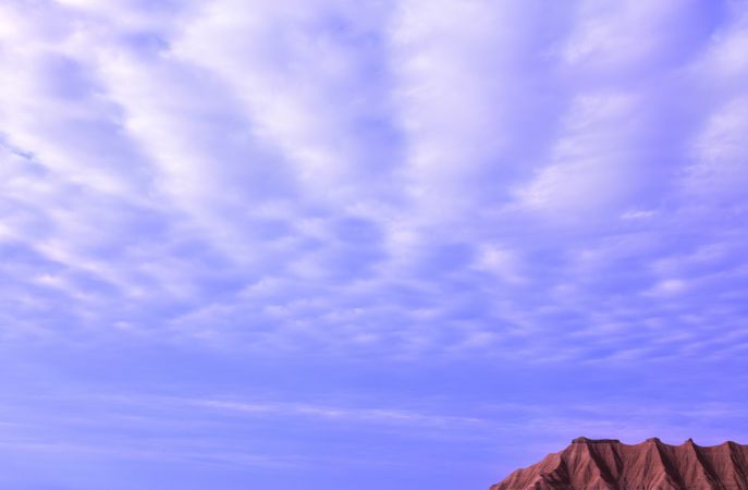 Hill and wonderful blue sky