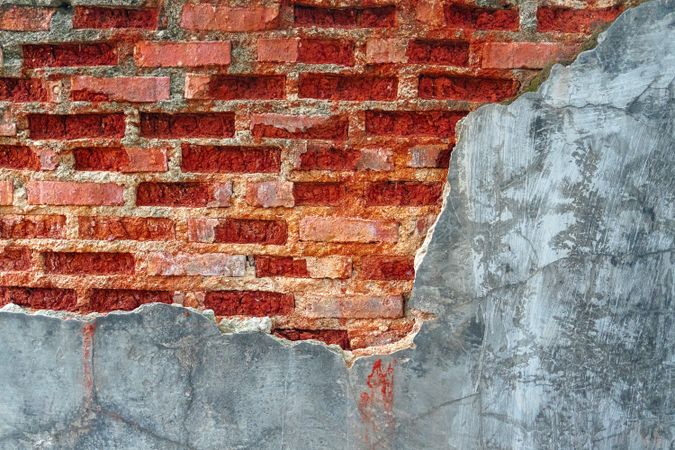 Brick stone wall