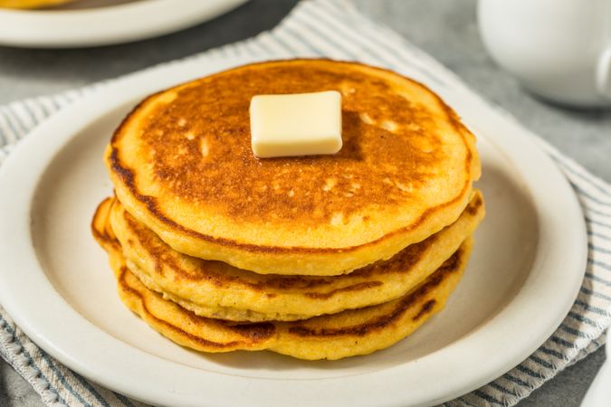 Homemade Breakfast Corn Cake Pancakes