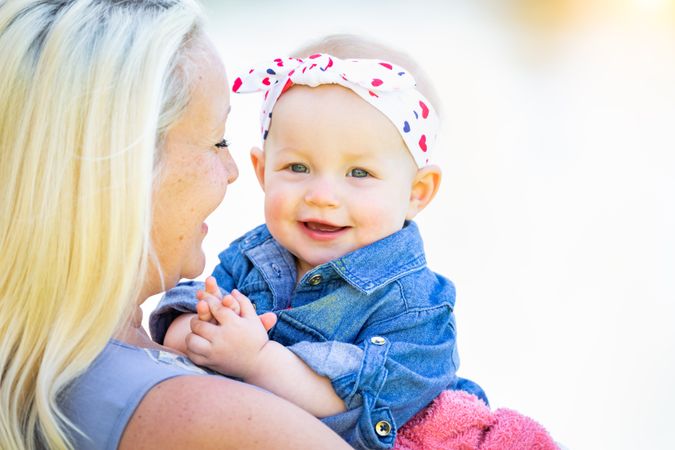 Mother and Daughter At The Park