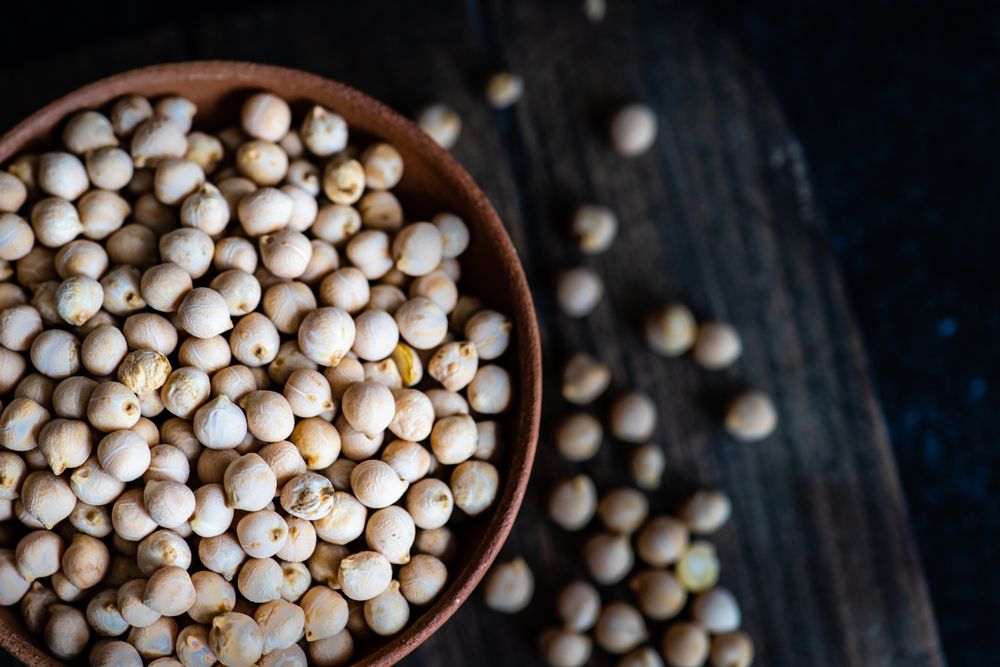Close up of bowl of beans