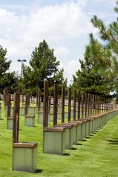 Oklahoma City Memorial in a park in Oklahoma City, Oklahoma