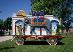 Circus wagon at the Circus World Museum, Baraboo, Wisconsin 4Zek95
