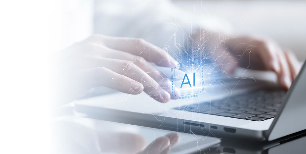 Businessman Using Stylus With AI Interface