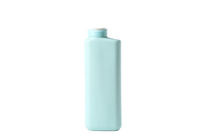 Blank bathroom bottle isolated on light background. Bathroom accessories