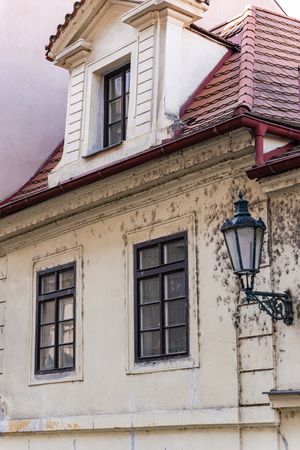Decoration of the building in Old Prague