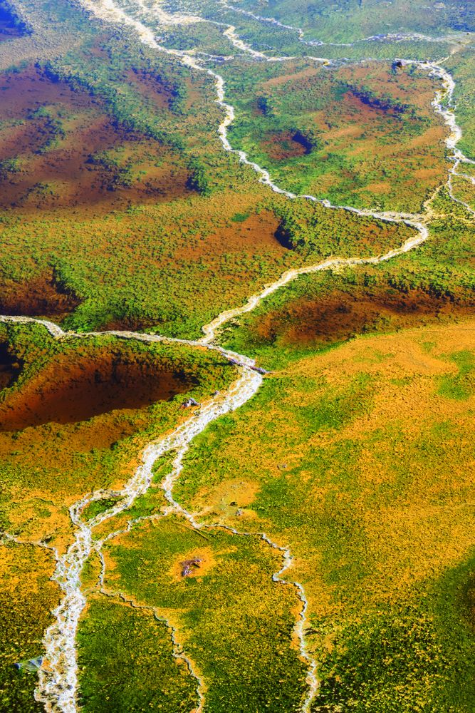 River vein in dark effect