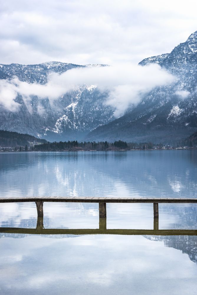 Alps mountains reflected in water
