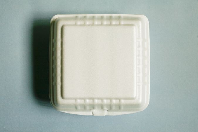 Top view of take out box