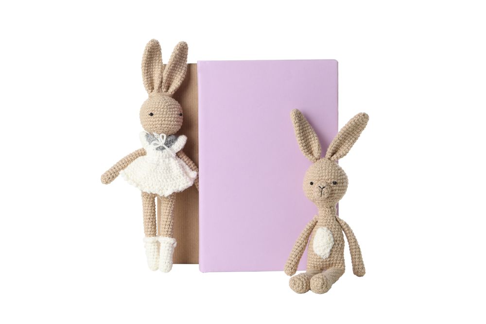 children's book, with toys, isolated on light background.