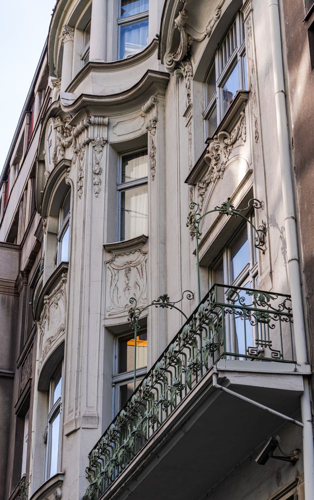 Decoration of the building in Old Prague